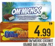Ommichoc Coconut Orange Bar
