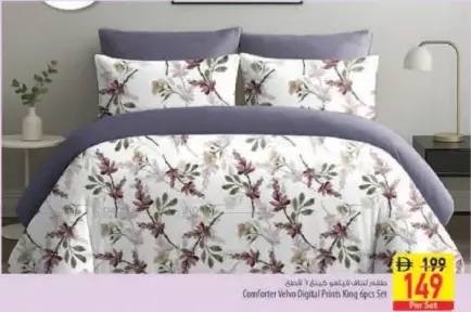 Comforter Velvo Digital Prints King Set