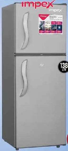 impex Double Door Refrigerator RF138