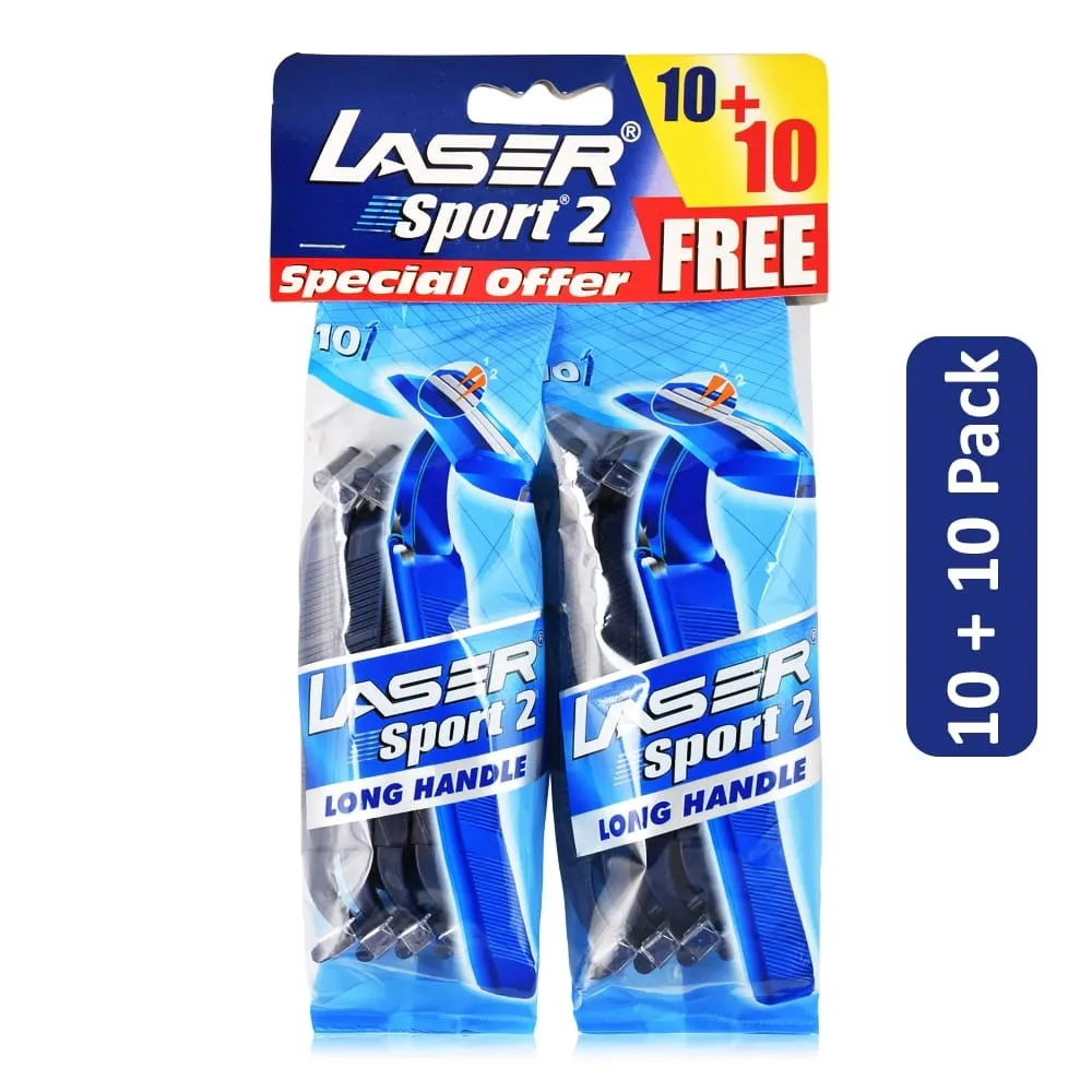 Laser شفرة حلاقة سبورت 2 - عبوة 10+10