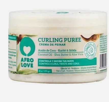 Generic Afro Love مهروس تجعيد الشعر Curling Puree 8oz / مع مشط with a comb