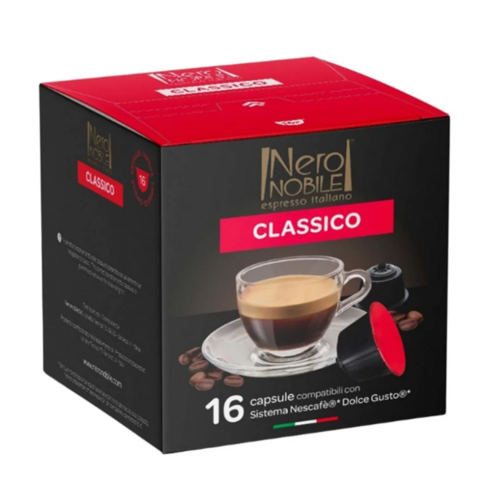 Nero Nobile كبسولات قهوة دولتشي غوستو كلاسيكو - 16 قطعة