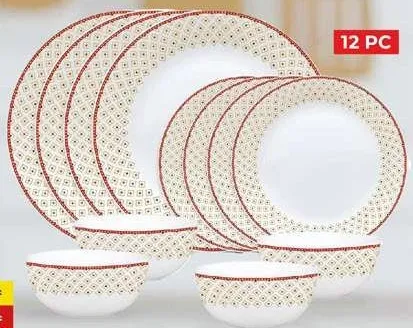Larah طقم عشاء OpalGlass