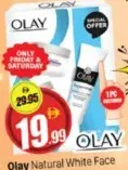 Olay Natural White Face Wash+Day Cream+Night Cream