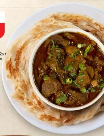 Malabar Paratha + Beef Curry