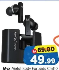 Myx Metal Body Earbuds CM110
