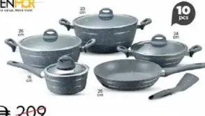 Denmor Forged Cookware Set Assorted