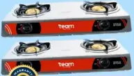 Team Double Burner Gas Stove