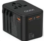 Quix Gan Fast Charge Travel Adaptor With Universal Port 65W