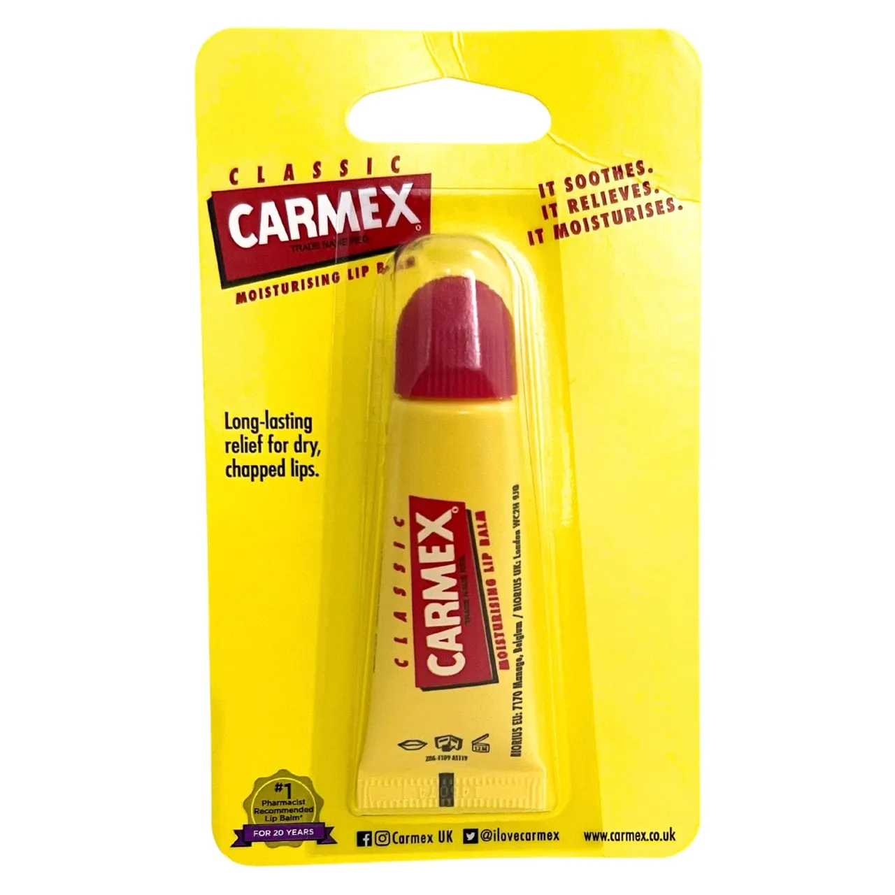 Carmex مرطب شفاه أصلي، أنبوب