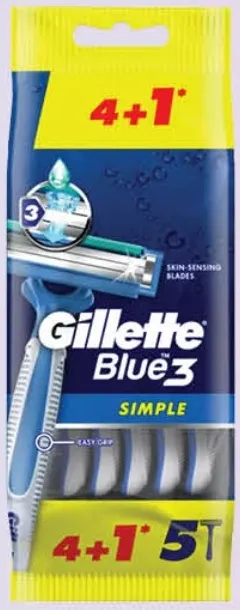 Gillette ماكينة حلاقة للاستعمال مرة واحدة Blue3 سيمبل
