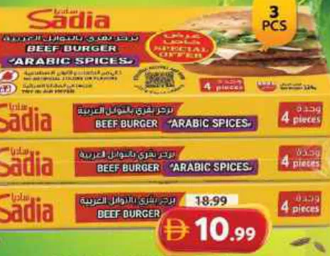 Sadia Beef Burger Arabic Spices