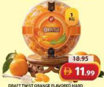 Draft Twist Orange Flavored Hard Candy