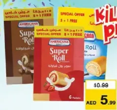 Americana Super Roll Vanilla/Chocolate/Strawberry