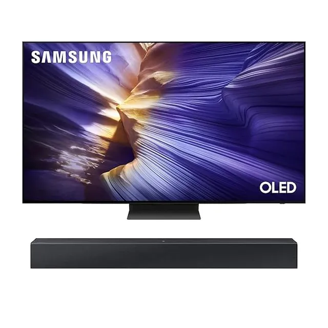 83" OLED 4K Smart TV QA83S90FAEXZN (2025 Version) & Samsung HW-C400 2.0CH Wireless Soundbar Bundle