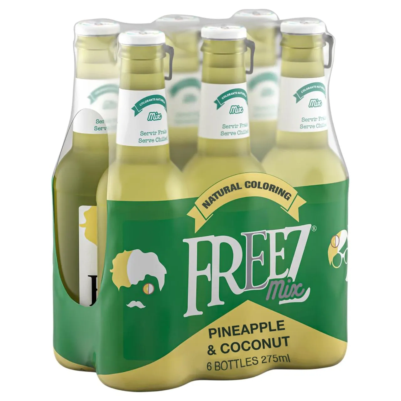 Freez مشروب غازي مشكل بنكهة الأناناس وجوز الهند