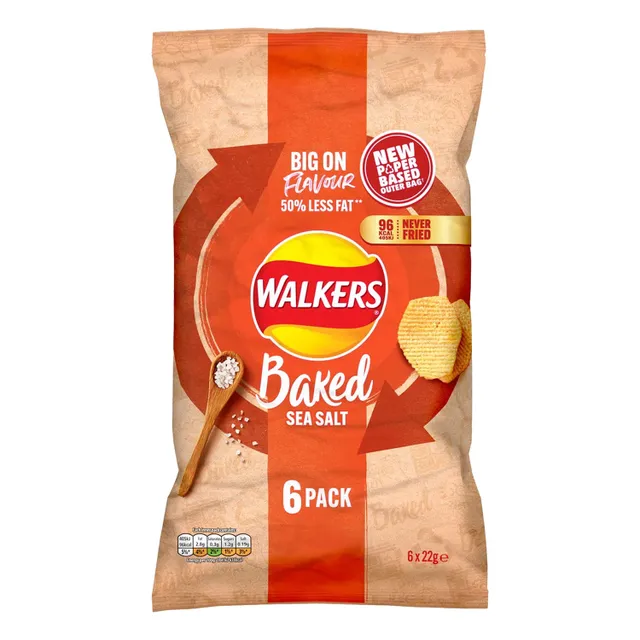 Walkers Baked Sea Salt Potato Chips