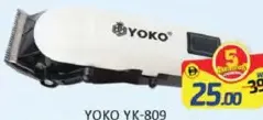 Yoko Professional Hair Trimmer YK-809