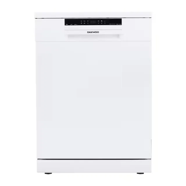 Daewoo Dishwasher, 14 Place Settings, 6 Programs, White, DDW-Z1411W