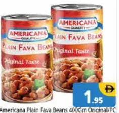 Americana Plain Fava Beans Original