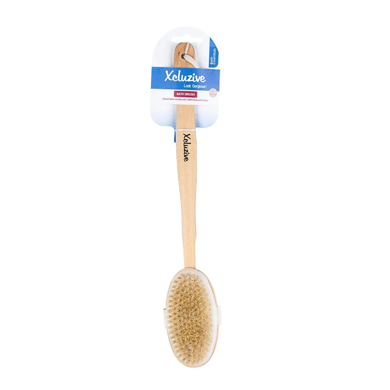 Xclusive Xcluzive فرشاة خشبية B.Brush بشعيرات طبيعية