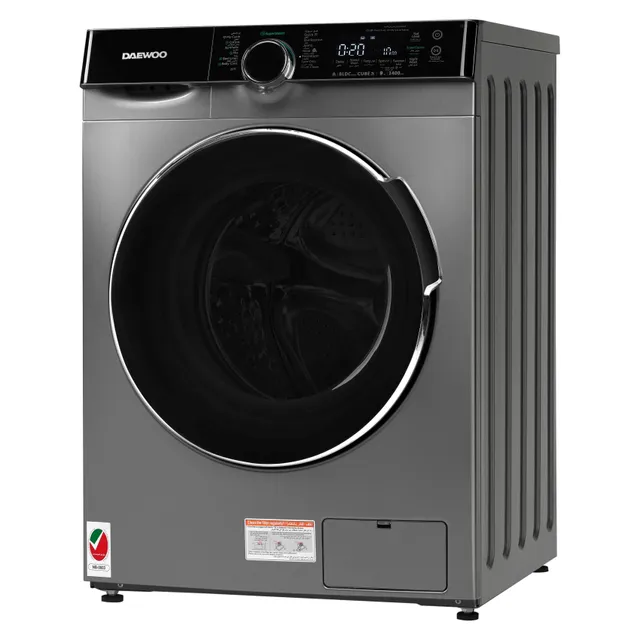 Daewoo Front Loading Washing Machine DWD-9S1413I Silver
