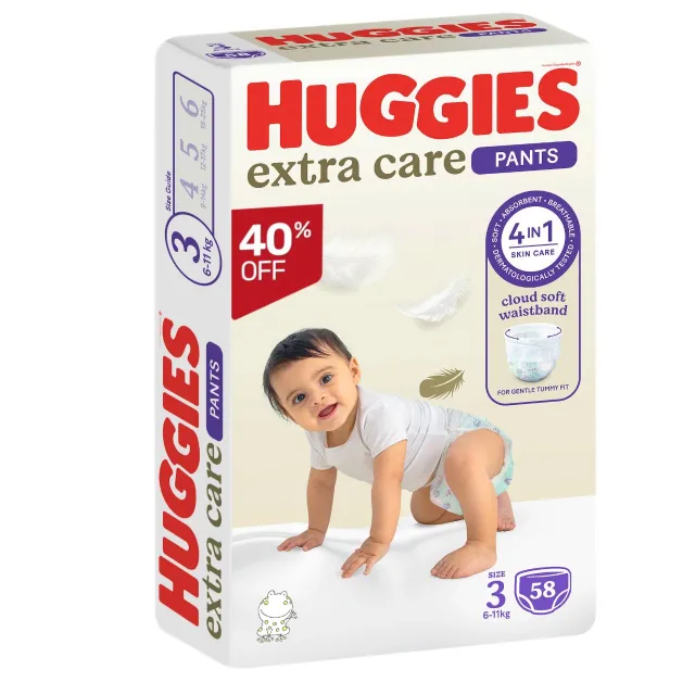 Huggies Jumbo Pant Size 3 (6- ) - 58's