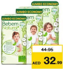 Bebem Natural حفاضات عبوة جامبو