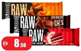 Warrior Raw Protein FJ Honey Berry / Red Velvet / Chocolate peanut butter / Chocolate brownie