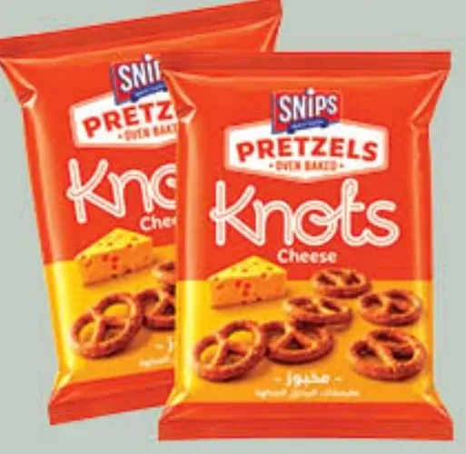 Snips Pretzels Knots Cheese Snack