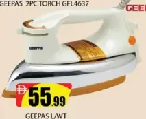 Geepas L/WT Dry Iron Polishd Soleplate
