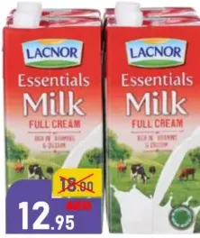 Lacnor حياتنا - أصلي حليب طويل الأجل (UHT) كامل الدسم / قليل الدسم