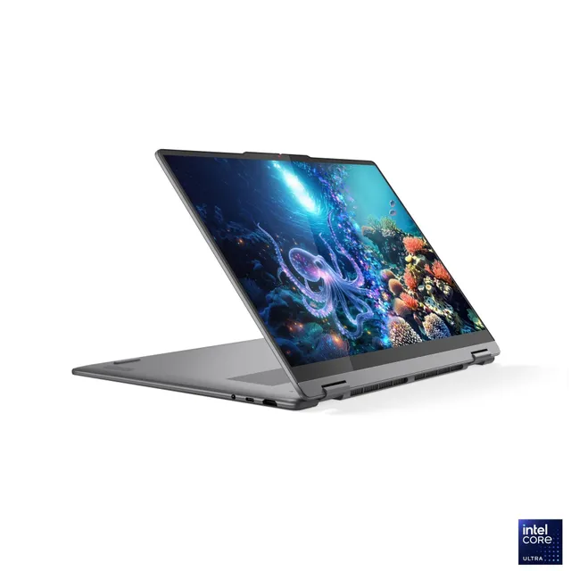 Lenovo yoga 7 2-in-1 16ILL10, 16" WUXGA 60Hz Touch Display, Intel Core Ultra 7 256V Processor, 16GB RAM, 1TB SSD, Integrated Graphics, Eng Keyboard, Win11 Home, Color Luna Grey