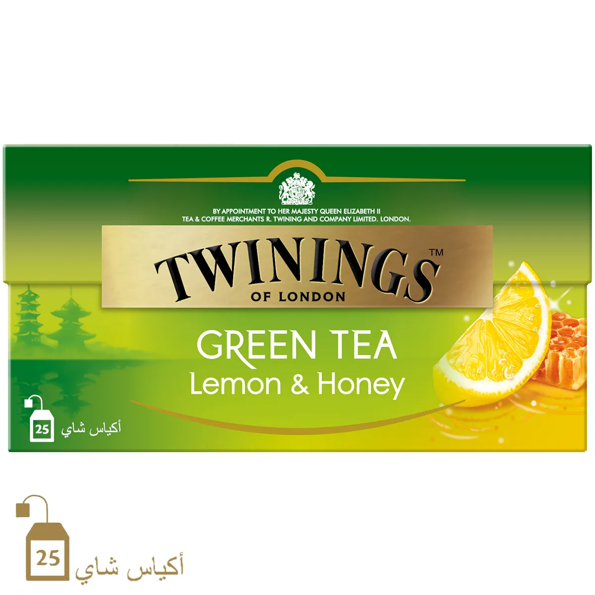 Twinings شاي أخضر بنكهة الليمون والعسل - 25 Bags