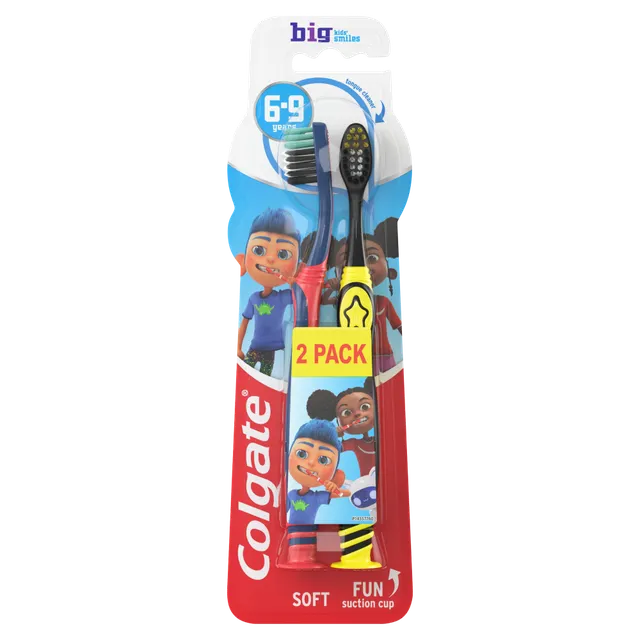 Colgate Soft Toothbrush 6-9 Years - 2 Pcs