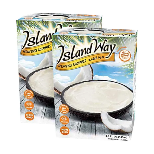 Island Way Fruit Sorbet Ice Cream Heavenly Coconut