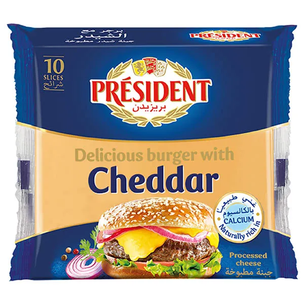 President جبن شيدر للبرجر