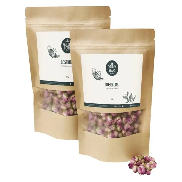 Golden Beans Herbal Tea Dried Rosebud Petals
