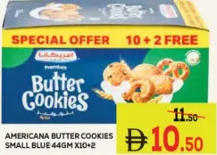 Americana Butter Cookies Small Blue