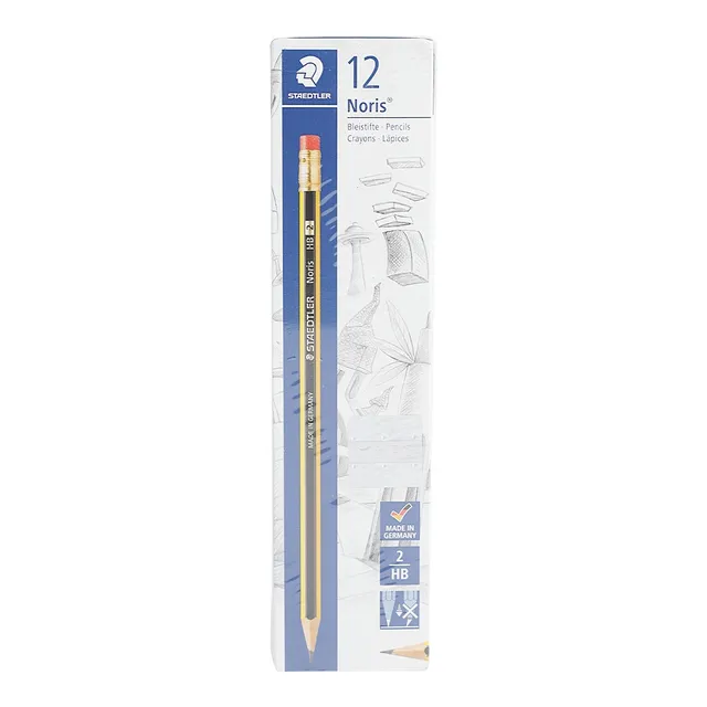 Staedtler Noris HB2 Pencil - 12 Pieces