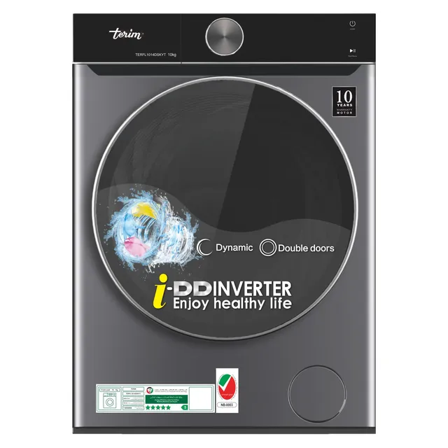 Terim Front Loading Washer TERFL1014DSKYT Silver