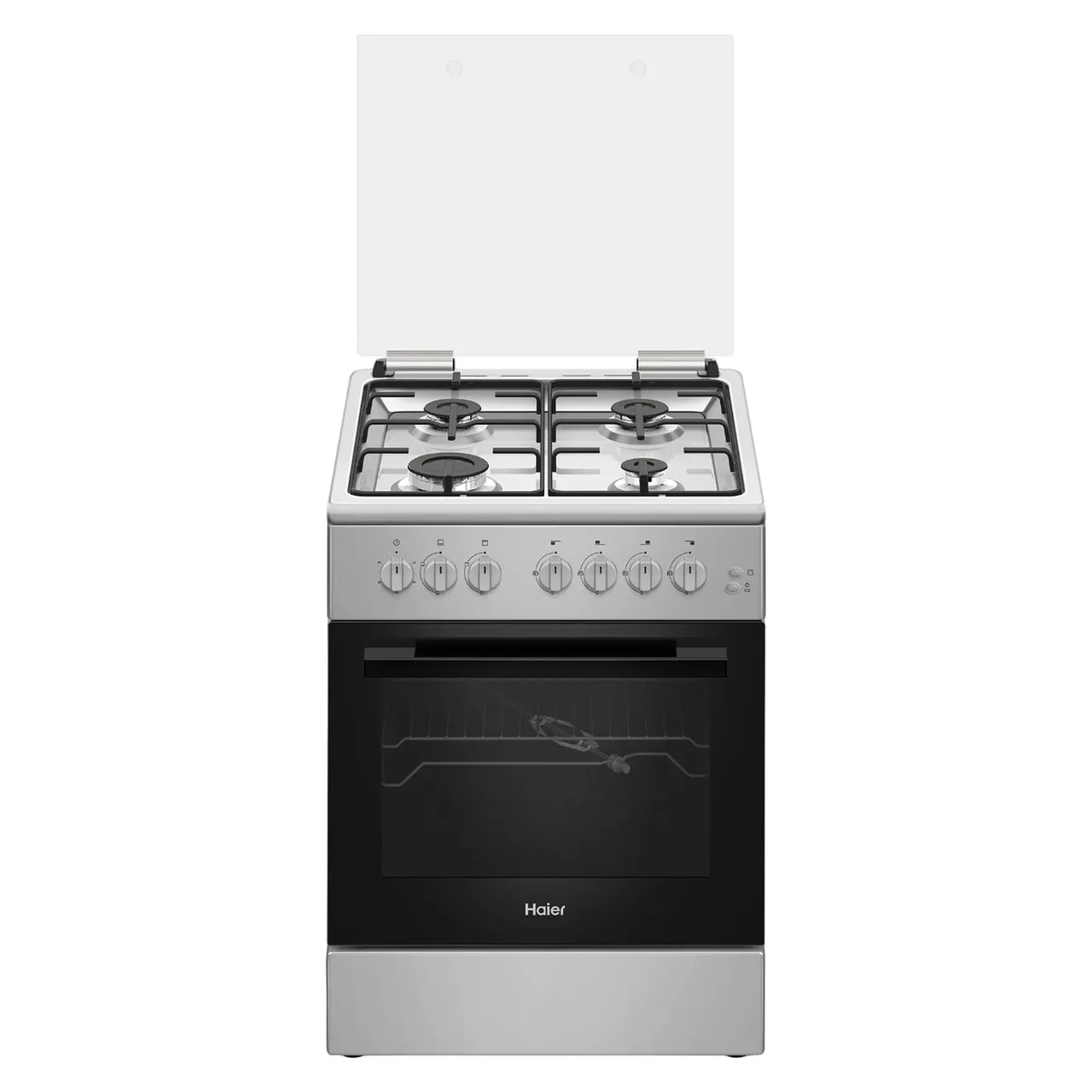 Haier طباخ 60cm HCR6060GT2 ستانلس ستيل 4 شعلات
