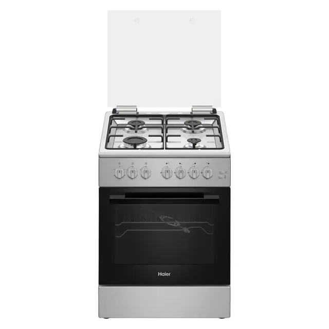 Haier 60cm Cooker HCR6060GT2, Stainless Steel, 4 Burners