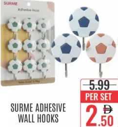 Surme Adhesive Wall Hooks