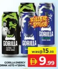 Gorilla Energy Drink Assorted