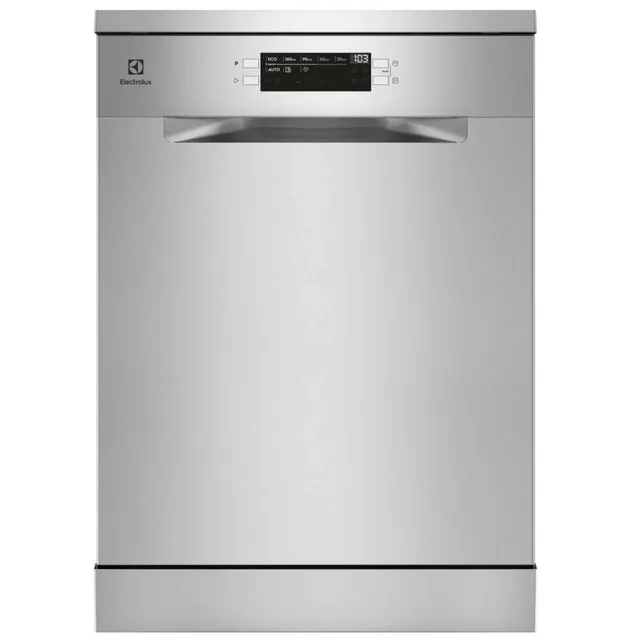 Electrolux 13 Place Settings Freestanding Dishwasher with 8 Programs, Made in ITALY, Inverter Motor, Comfort Lift, Fully Automatic with Satellite Clean Technology, Sensor Control, Silver, ESC67300SX