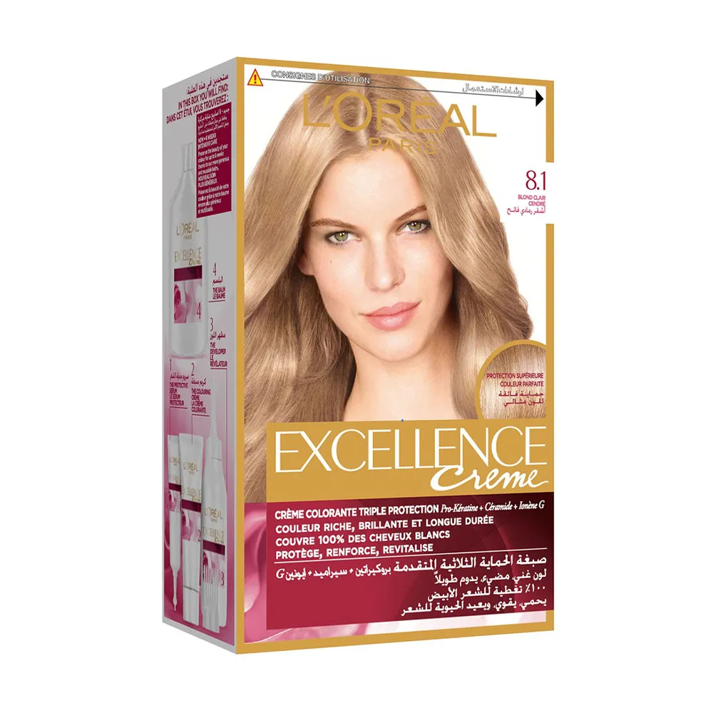 L'Oréal Excellence Crème صبغة شعر 8.1