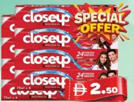 closeup Toothpaste Triple Fresh Red Hot