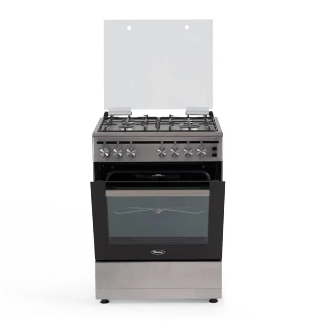 Terim 60cm Four Burner Gas Cooker TERGC6064ST Silver