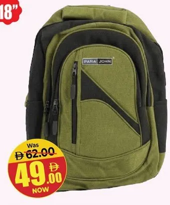 Para John School Bag Assorted